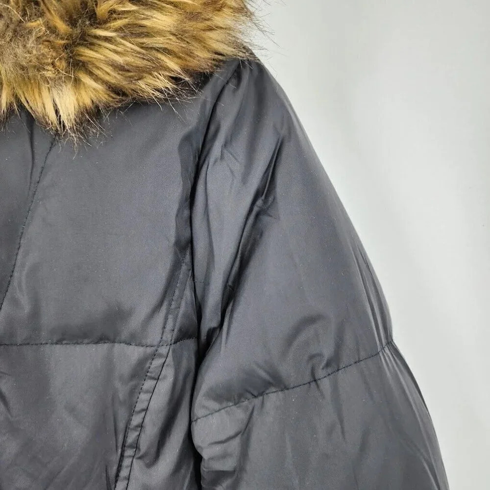 Michael Michael Kors Women's Double‎ Collar Fur Hood Mid Length Puffer Size S - Picture 6 of 15